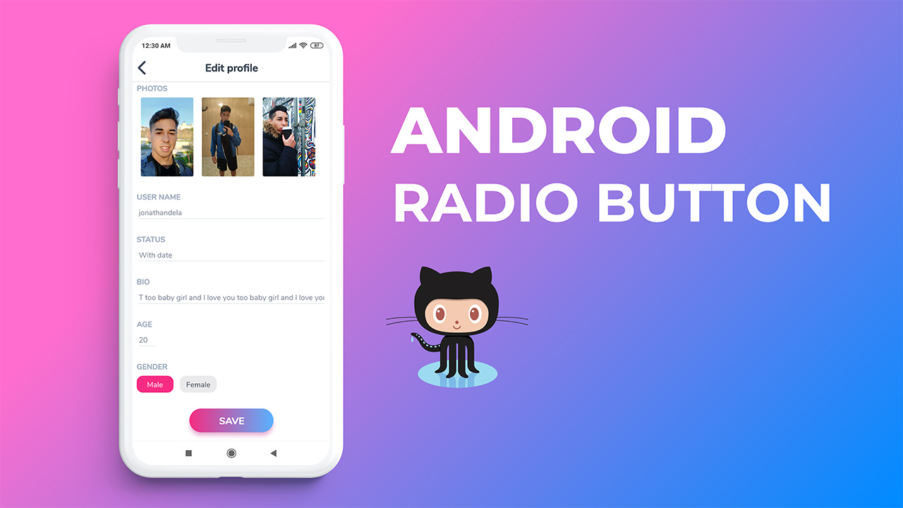 Android Custom Radio Button with Android Studio