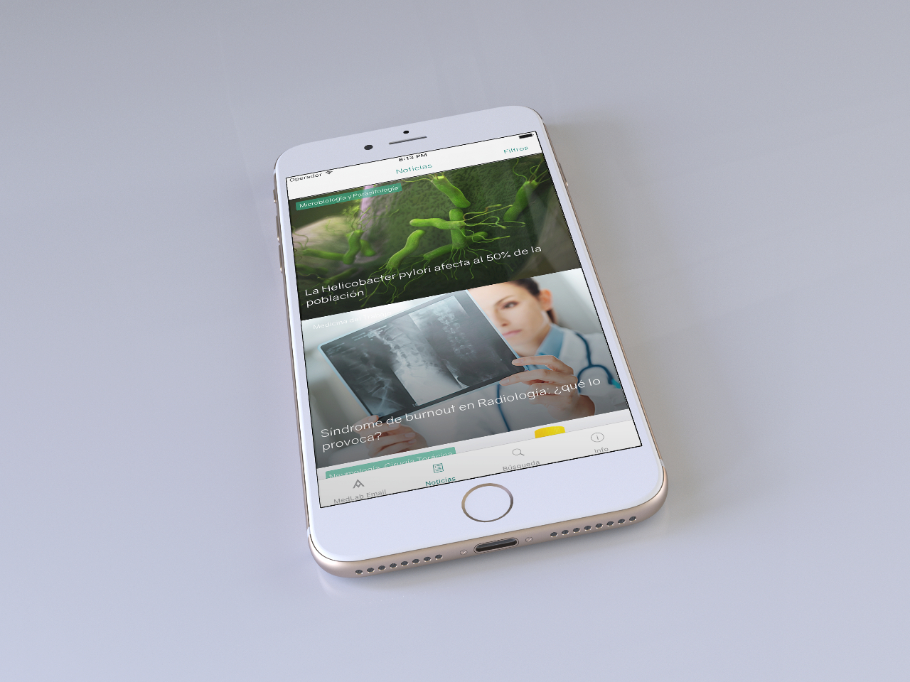 Mobile app Noticias Medicina MedLab